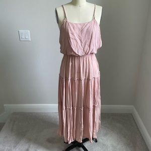 Free people light pink maxi dress
